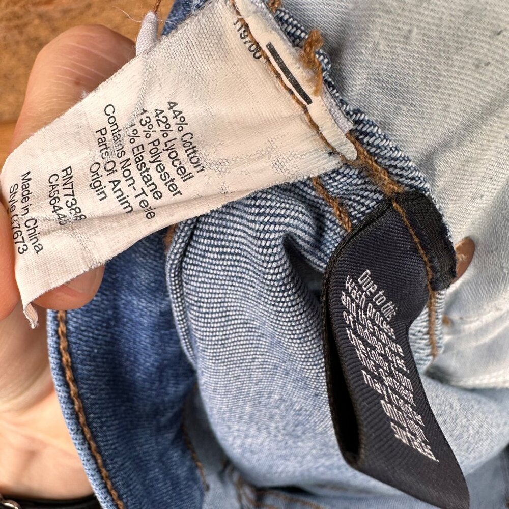 Madewell 10" High-Rise Skinny Ankle Crop Blue Jeans Size 27 - Picture 8 of 13